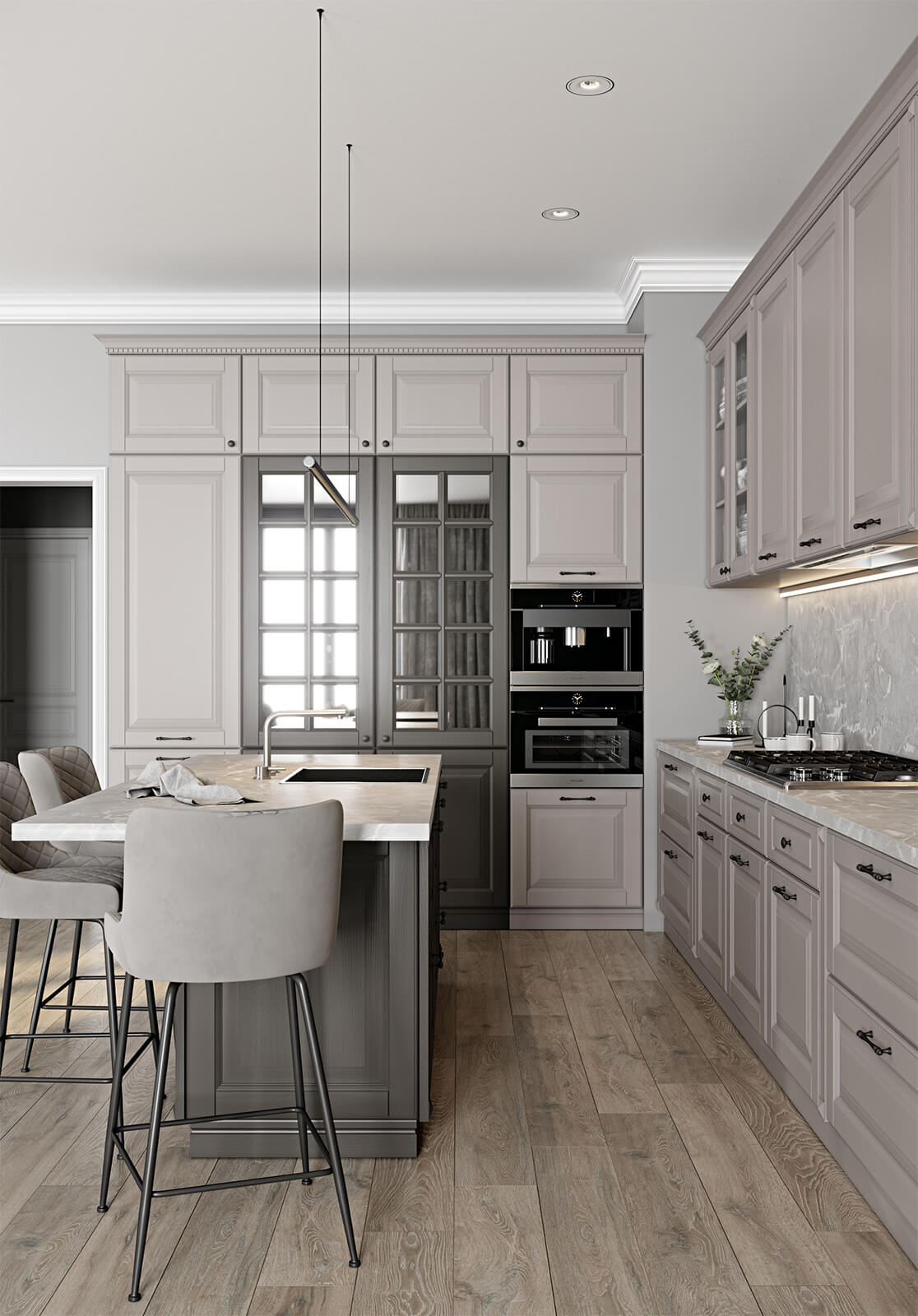 Кухня «АДРИЯ» (массив дуба)